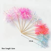 Lot de 10 décorations colorées pour cupcakes et gâteaux, thème feux d'artifice, pour Thanksgiving, remise de diplôme, anniversaire, Noël