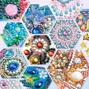 Chất lượng cao 5D kim cương Bộ dụng cụ sơn thân thiện với môi handmade vải trang trí nội thất phòng khách vuông cảnh quan Hoa động vật - Product Image 5