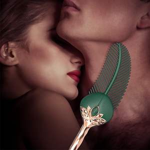 10 Modes de vibration vibrant plume de paon <span class=keywords><strong>Tickler</strong></span> Silicone jouets sexuels pour adultes vibrateur avec préliminaires - Product Image 6