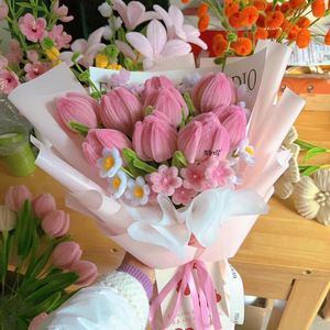 <span class=keywords><strong>Bouquet</strong></span> <span class=keywords><strong>de</strong></span> fleurs préservées en bâton torsadé fait main YZ, sac pour ensembles floraux doubles, applicable aux cadeaux romantiques pour petite amie - Product Image 6