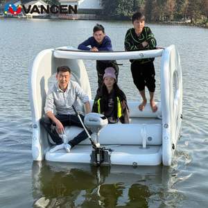 חדש כניסות מים יאכטה חשמלית מתנפחים 2-5 אדם סירה מתנפחים לחץ גבוה כל-טיפה לתפור קל התקנה יוקרה - Product Image 3