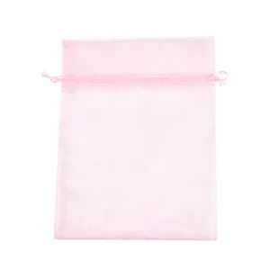 Personalized Wedding Jewelry Organza Bags Wholesale Organza Drawstring Clear Gift Bag