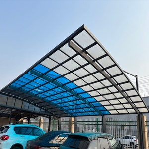 Moderno Carport in Alluminio <span class=keywords><strong>a</strong></span> <span class=keywords><strong>Sbalzo</strong></span> con <span class=keywords><strong>Tettoia</strong></span> Impermeabile <span class=keywords><strong>per</strong></span> Parcheggio Senza Ostacoli - Product Image 2