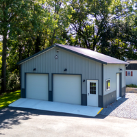 Bâtiment préfabriqué en acier robuste, maison indépendante, garage pour voiture