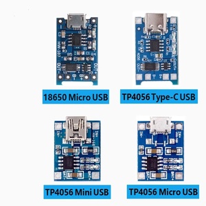 20 Stück TP4056 1A 5V Lithium-Akku-Ladeboard-Modul Mini-USB Micro-USB Typ-C Schnittstelle 18650 Ladeschutz 2-in-1 - Product Image 2