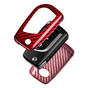 Funda de Fibra de Carbono T-Carbon para Llave de Coche Toyota <span class=keywords><strong>Corolla</strong></span> Camry Highlander <span class=keywords><strong>Corolla</strong></span> RAV4, Protector de Llave Remota para Llave Plegable - Product Image 3