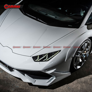 Kit carrosserie PRO Compos Style en fibre de carbone et fibre de verre pour Lamborghini Huracan LP610 : Lame de pare-chocs avant et extensions de passage de roue - Product Image 3