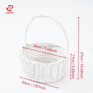 JY toptan küçük hediye ambalaj sepetleri beyaz düğün sepetleri çiçek kız hediye depolama paketi veya sepet satış hediyeler için - Product Image 3