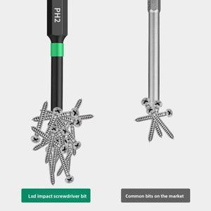 Embouts <span class=keywords><strong>Torx</strong></span> LXD <span class=keywords><strong>50</strong></span> mm en acier S2, oxyde noir, pointe magnétique, lot <span class=keywords><strong>de</strong></span> 10 pièces, qualité industrielle pour la réparation automobile et électronique, HRC 58-62 - Product Image 2