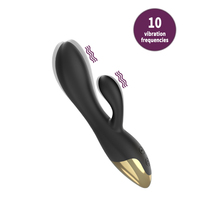 GINYA Vibrateur Lapin Design Luxe Stimulation Clitoridienne Féminine Masseur Vibrateurs Point G Produits pour Adultes Jouets Sexuels pour Femmes