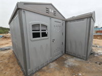 Shed WooWild Maison mobile intelligente à énergie solaire, isolée, étanche, en HDPE, préfabriquée, modulaire, portable, type Tiny House, pour entrepôt et parc