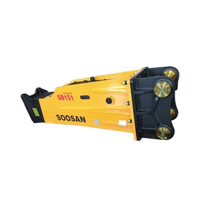 SOOSAN Disjoncteur hydraulique SB151 Type de boîte Silence Béton Rock Démolition Construction Cric Marteau pour pelles lourdes de 40 à 55 tonnes - Product Image 1