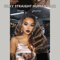 Lots de Cheveux Humains Bruts Vietnamiens en Gros, Tissages Lisses Soyeux, Extensions de Cheveux Remy Afro Kinky, Longueur Étirée 14 Pouces
