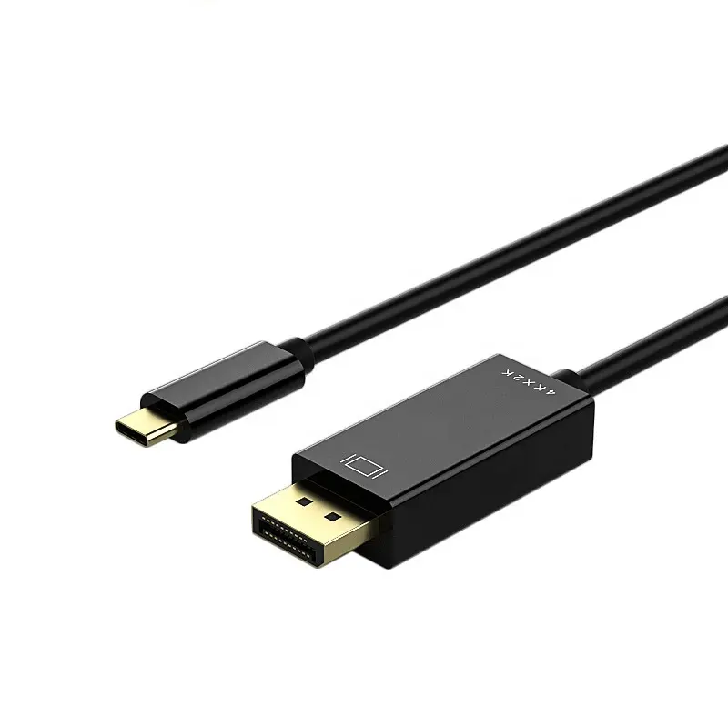 New 4KX2K 1.8M Type-C to DP cable 4K@60Hz 4K@30HzType C to DisplayPort Cable Compatible with MacBook Pro Laptop Projector