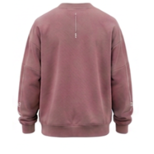 Dusty Pink Oversized Sweatshirt Men Solid V Neck Fleece <b>Pullover</b> Casual Outdoor Athletic Warm Winter Plain <b>Jumper</b> Apparel - Product Image 2