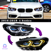 M4 Style Hexagon Gold DRL Laser LED Scheinwerfer für BMW 1er F20 LCI 2015-2018, zweifarbige Frontscheinwerfer-Einheit