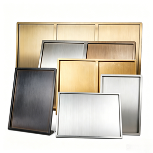 Expositor de Tarjetas de Mesa de Acero Inoxidable Mecanizado por CNC Personalizado con Perforación para Menús A4 de Escritorio, Porta Precios y Letreros - Product Image 5