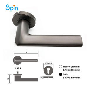 <span class=keywords><strong>Poignée</strong></span> de fenêtre moderne en alliage de zinc, <span class=keywords><strong>poignée</strong></span> de finition en grain de bois pour vantail inclinable - Product Image 4