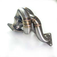 Colector de escape de acero inoxidable de alto rendimiento, tubo de bajada y silenciador para Mitsubishi Lancer Evo IV 2.0T 1996-2003
