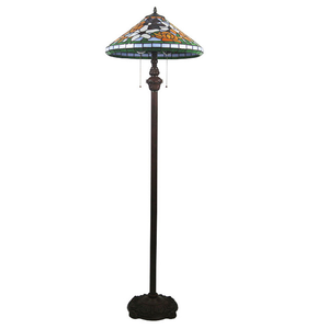 Lampe de sol en verre HFBH avec verre HFBH en finition bronze valiant - Product Image 4