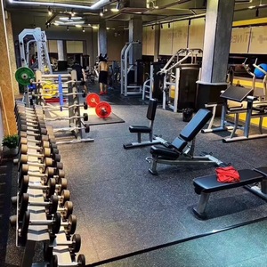 <span class=keywords><strong>Tapis</strong></span> <span class=keywords><strong>de</strong></span> sol <span class=keywords><strong>de</strong></span> gym emboîtables faciles à nettoyer, dalles en caoutchouc résistantes à l'usure et absorbant les chocs pour la remise en forme à domicile et la musculation - Product Image 6