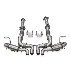 Nhà máy 3inch Ống catback xả cho Chevrolet Corvette C8 Z06 2019-2023 thép không gỉ thoát ống xả Muffler downpipe