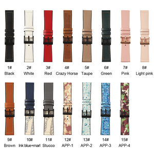 Bracelet de montre à dégagement rapide 22mm 20mm, bracelets de montre hybride en cuir Silicone pour Samsung Galaxy <span class=keywords><strong>Watch</strong></span>/Huawei <span class=keywords><strong>Watch</strong></span>/<span class=keywords><strong>Garmin</strong></span> - Product Image 5