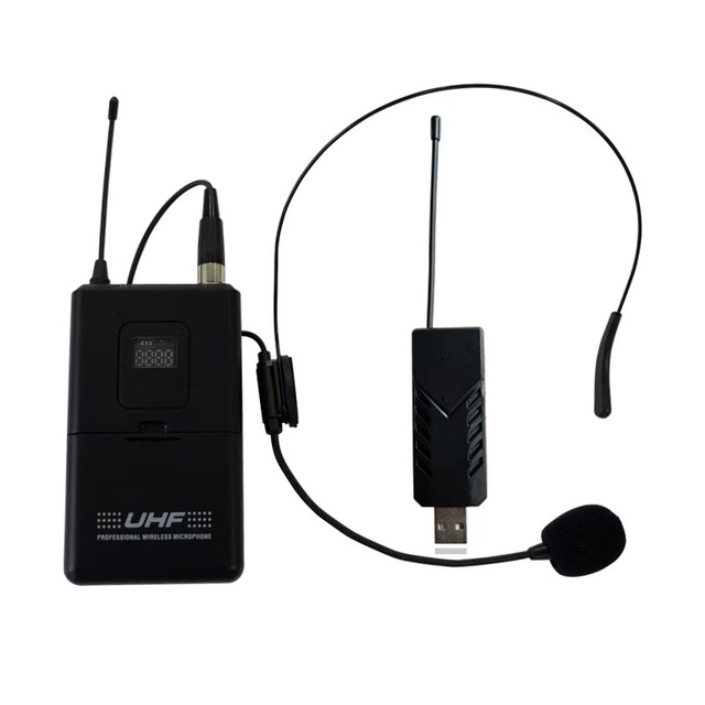 XTUGA U-200 Activation-Free Wireless Cardioid Lavalier Microphone with Noise Cancelling and USB for Interview & Teaching