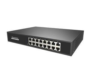 สวิตช์อีเธอร์เน็ต16พอร์ตกิกะบิตสำหรับระบบกล้องวงจรปิด IP DC48V แบรนด์ hzgws - Product Image 2