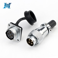 Connecteur aéronautique WS20 à 2-15 broches, montage à bride carrée, vente en gros du fabricant pour câblage d'équipements industriels