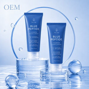 Limpiador Facial con Péptidos Azules, Espuma Suave, Limpieza Profunda, Cuidado Calmante para Piel Sensible, OEM - Product Image 3