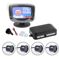 Sistema de Asistencia para Estacionar, Sensores de Aparcamiento con Pantalla LCD, Radar de Marcha Atrás con Voz, Ajuste de Volumen, Radar de Reversa Impermeable