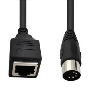 Câble adaptateur <span class=keywords><strong>MIDI</strong></span> <span class=keywords><strong>5</strong></span> <span class=keywords><strong>broches</strong></span> DIN vers RJ45 8P8C avec gaine en PVC et blindage combiné, produit en stock - Product Image 3