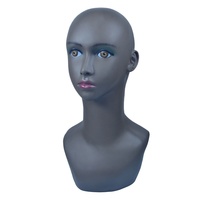 Tête de mannequin professionnelle pour coiffure afro-Couronne douce sur base durable pour l'entraînement des perruques et des postiches