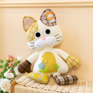 <span class=keywords><strong>Peluche</strong></span> Gatto Patchwork Professionale OEM ODM Personalizzabile con Dettagli e Motivi per Esperti di Negozi di Merchandising di Marchi Globali - Product Image 5