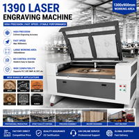 Machine de découpe et gravure laser CO2 80W/130W/150W 1390, 1300x900mm, refroidie par eau, CNC pour métal/bois/cristal/caoutchouc, prise en charge IA