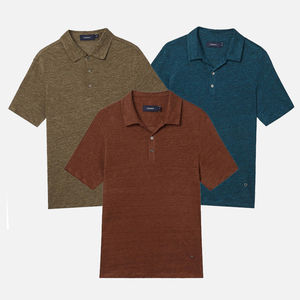 Được Thiết Kế Tại Hàn Quốc inthek Daniel Cremieux Mùa Hè Rắn Jersey Pháp Linen 100% Cho Áo Sơ Mi 3 Phong Cách Mát Mẻ Mềm Mại Mặc - Product Image 4