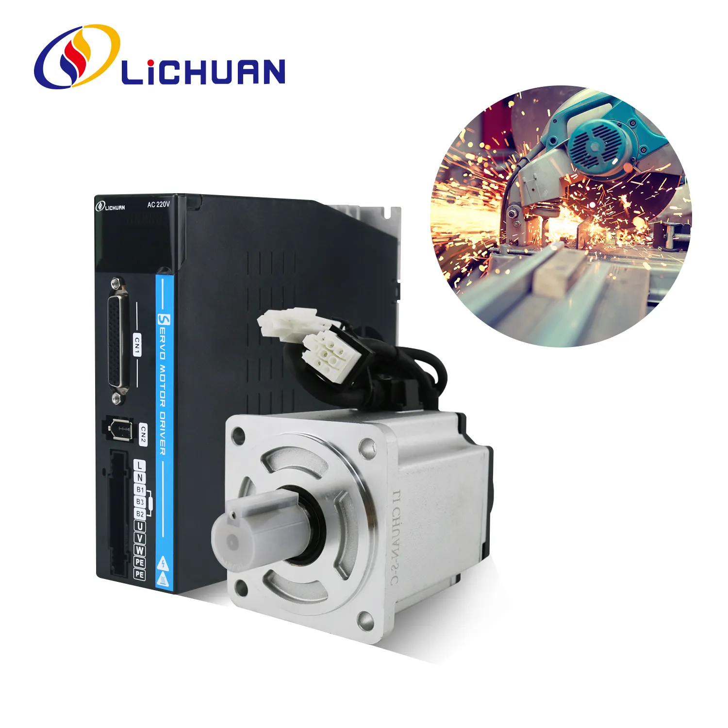 Серводвигатели и драйверы переменного тока Lichuan 220 В 3000 об/мин IP65 серии A5 200 Вт 400 Вт 600 Вт 750 Вт 1000 Вт комплект Серводвигателей переменного тока для робота