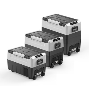 Refrigerador de doble uso para coche doméstico 35-55L congelador compresor refrigerador <span class=keywords><strong>con</strong></span> <span class=keywords><strong>ruedas</strong></span> refrigerador portátil refrigerador de coche eléctrico 12V 24V 220V - Product Image 1