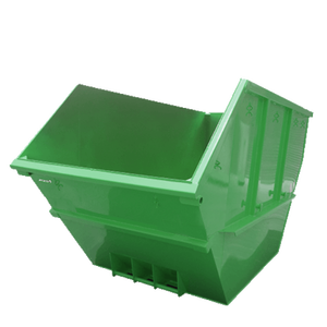 Nieuwe Industriële Mobiele Stalen Haak Haak Bak Afvalbeheer Afvalcontainer Voor Boerderij En Fabriek - Product Image 4