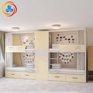 Lits de dortoir modernes en métal avec tiroirs, mobilier commercial pour dortoirs, idéal pour les chambres d'adolescents et les appartements - Product Image 4