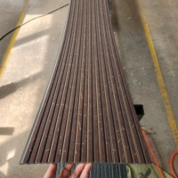 Panel dinding PVC PS kustom untuk dekorasi Interior kisi-kisi plastik tahan air harga pabrik arang