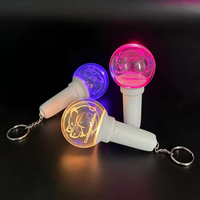 Porte-clés lumineux personnalisé avec logo promotionnel, mini bâton lumineux LED ABS+PS, moderne, imprimé en sérigraphie, K-pop