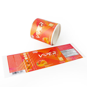 Tùy chỉnh bổ sung chai nhãn dán nhãn không thấm nước dính in ấn Pre-Workout sản phẩm <span class=keywords><strong>Jar</strong></span> bao bì nhãn - Product Image 4