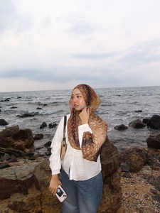 شالات وحجابات إسلامية عصرية بتصميمات جلد الحيوانات، مخصصة بطبعة جلد الغزال، من القطن والمودال المسامي، موديل <span class=keywords><strong>Lo</strong></span>.Love، مقاس 70*180 سم - Product Image 3