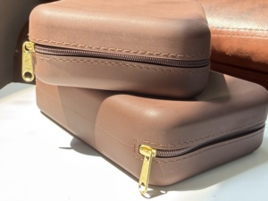 Estuche Organizador de <span class=keywords><strong>Maquillaje</strong></span> de Viaje con Cierre de Cremallera para <span class=keywords><strong>Brochas</strong></span> de Pelo Sintético Marrón Chocolate, Corrector y Almacenamiento Facial - Product Image 3