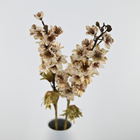 Bunga Delphinium Ajacis Larkspur Sutra Buatan Berkualitas Tinggi 80cm, Tahan Lama untuk Pernikahan, Natal, Wisuda, Dalam & Luar Ruangan