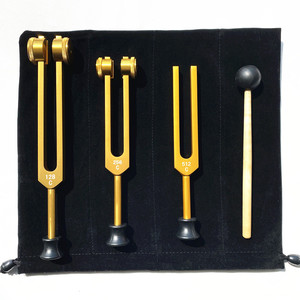 Ensemble de diapasons de thérapie des chakras en gros, couleur or ou argent au choix, diapasons vibratoires pour la méditation, le yoga et la relaxation - Product Image 1