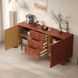 <span class=keywords><strong>Cassettiera</strong></span> Moderna Sunrise, Nuovo Design, Mobile Laterale in Legno Massello, Arredamento per Casa, Soggiorno, Cucina, Appartamento - Product Image 3