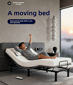 Khung giường sắt hiện đại đa chức năng, có thể gấp gọn, điều chỉnh điện thông minh, nằm thoải mái, chất lượng khách sạn, dành cho trường học - Product Image 2